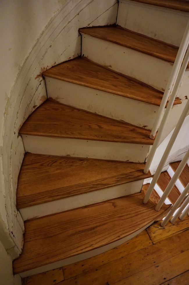 stained stairs